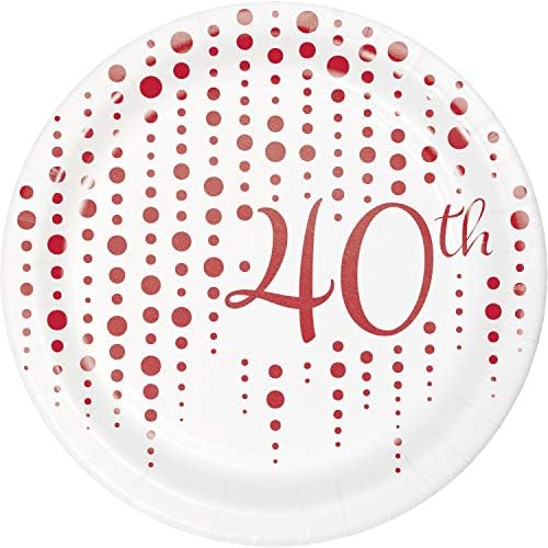 המרה יצירתית של Sparkle ו- Shine Ruby 40 שנה לוחות קינוח, 7