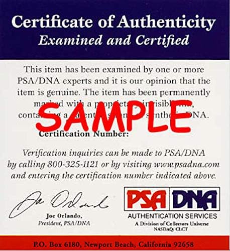 Bob Gibson PSA DNA COA ידיים חתום 5x7 קרדינלים צוות גיליון גיליון חתימה