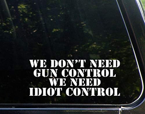 גרפיקה של יהלום איננו זקוקים לבקרת אקדח אנו זקוקים לשליטה על אידיוט מדבקה פגוש מדבקות לחתוך לחלונות, מכוניות, משאיות, מחשבים ניידים וכו