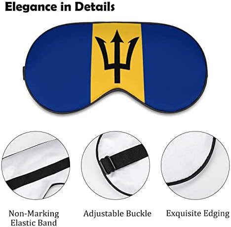 דגל של מסכת שינה ברבדוס מכסה מסכת עיניים קלה משקל עם מכסה עיניים עם רצועה מתכווננת לגברים נשים
