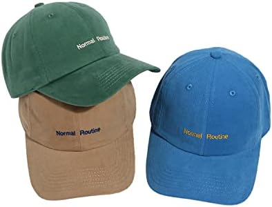 Clakllie Classic Cotton Baseball CAP נמוך פרופיל לא מובנה אבא כובע משאית כובע רטרו Snapback כובע מצויד ליומי בחוץ
