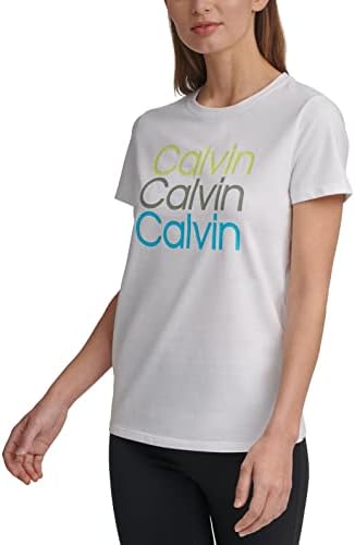 חולצת טריקו לוגו משולש לנשים של קלווין קליין