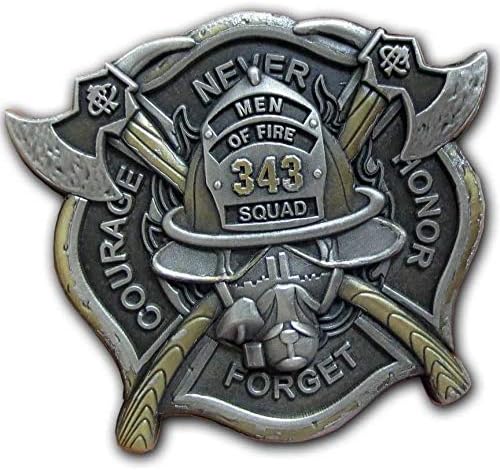 כבאי 343 סגל האומץ כבוד לעולם אל תשכח מטבע חריטה בהתאמה אישית