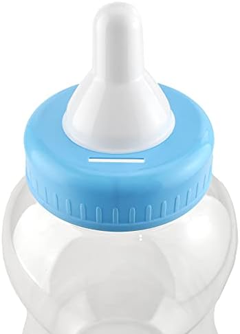 הומפורד ג ' מבו פלסטיק תינוק חלב בקבוק מטבע בנק, 15 - אינץ-אור כחול