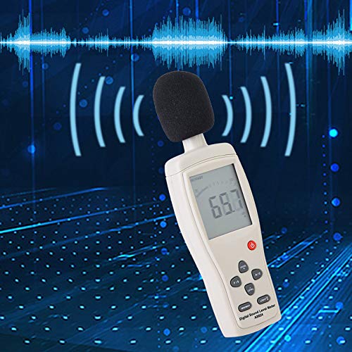 Oumefar משולב משולב רמת צליל דיגיטלי מדידת רעש נייד מדידת תאורה אחורית LCD עם טווח 30 עד 130DBA 35 עד 130dBC נתונים מחזיקים את הפונקציה