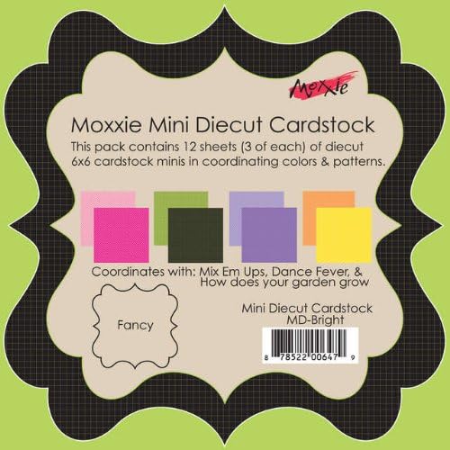 Moxxie Mini Die חתוך קרטון דו צדדי ערימה 6 אינץ 'על 6 אינץ', בהיר