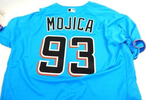 מיאמי מרלינס לואיס מוג'יקה 93 משחק הונפק כחול ג'רזי 48 DP22299 - משחק משומש גופיות MLB