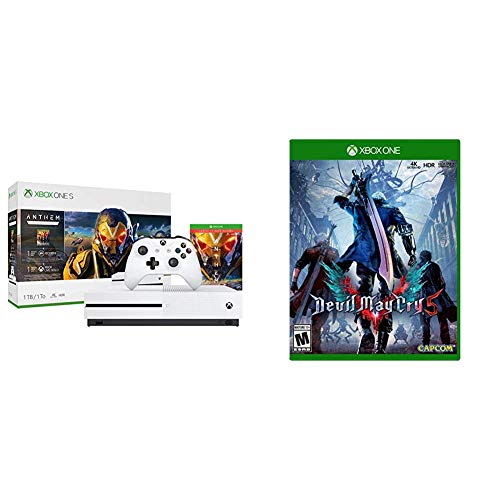 קונסולת Xbox One S 1TB - צרור ההמנון עם Devil May Cry 5