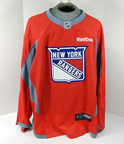 משחק ריינג'רס בניו יורק השתמש באדום תרגול ג'רזי ריבוק NHL 58 DP29931 - משחק גופיות NHL משומשות