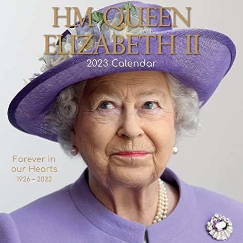 המלכה אליזבת השנייה 2023 לוח השנה של קיר צילום מרובע