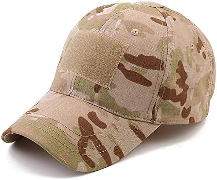 SJL גברים ונשים מכסים מפעילים טקטיים כובע הסוואה 6 טלאי דגל אמריקאים טלאים צבאיים מכסה משאית (עבור