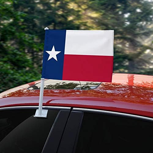 דגל מכונית של טקסס דגל טקסס עם קליפ חלון על מחזיק מוט