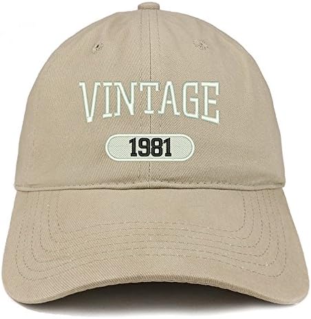 טרנדי הלבשה חנות בציר 1981 רקום 42 יום הולדת רגוע הולם כותנה כובע