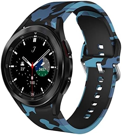SDUTIO 20 ממ ללא פערים רצועת שעון עבור Samsung Watch 4 קלאסי 46 42 ממ/44 40 ממ שעון חכם דפוס סיליקון דפוס צמיד מעוקל