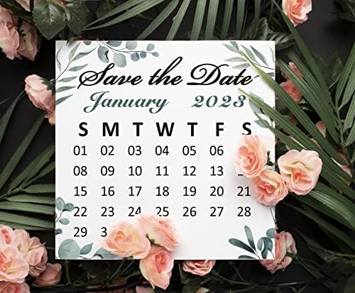 לוח שנה לשושבינה, שושבינה, שושבינה חסוך את התאריך, כרטיס תיבת מתנה לשושבינה, לוח שנה לחסוך את התאריך, בינואר 2023 - 20 יח '/סט