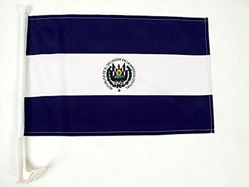 תריסר דגל מכונית חד צדדי של אל סלבדור