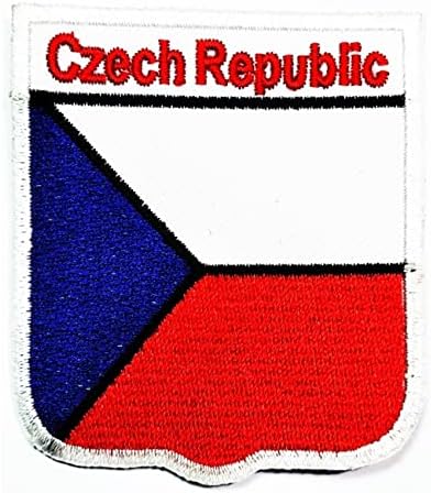 קליינפלוס 2 יחידות. 2.6 על 2.3 אינץ'. המדינה לאומי צ 'כיה דגל רקום אפליקצית ברזל על לתפור על תיקון כיכר צורת דגל תיקוני עבור עשה זאת בעצמך