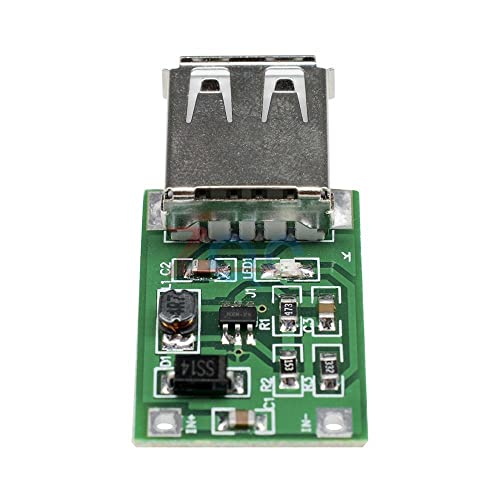 2PCS DC 0.9-5V 600MA USB פלט Boost Boost Converter Mini DC-DC שלב למעלה מודול אספקת חשמל ליתיום לוח מטען סוללות 0.9V-5V