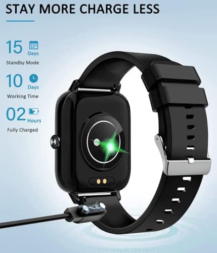 Gowqino Smart Watch Watch Tracker לגברים נשים, שעון כושר עם דופק, לחץ דם, צג שינה, שעון חכם מסך מגע 1.69 לאייפון טלפון אנדרואיד IP68 אטום