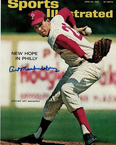 Art Mahaffey Philadelphia Phillies חתימה 8x10 תמונות חתימה - תמונות MLB עם חתימה
