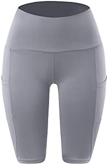 מכנסיים קצרים של נשים הונפרד עם כיסים מכנסיים מזדמנים לנשים כיסים המריצים מכנסי אימונים יוגה מכנסי מותניים גבוהים