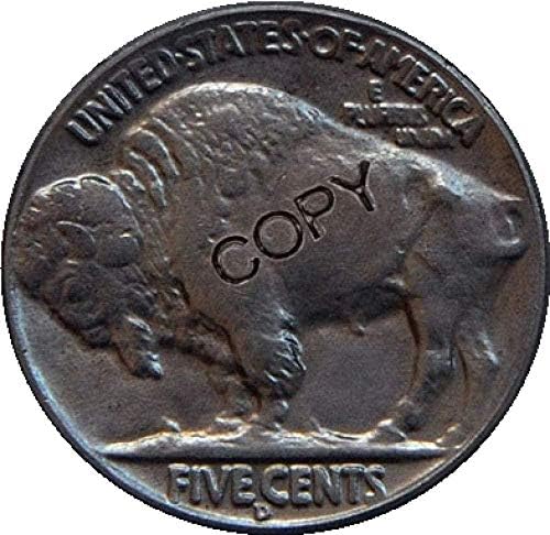 מטבע אתגר ארהב 1939-D באפלו ניקל העתק מטבעות העתק מתנה עבורו אוסף מטבעות