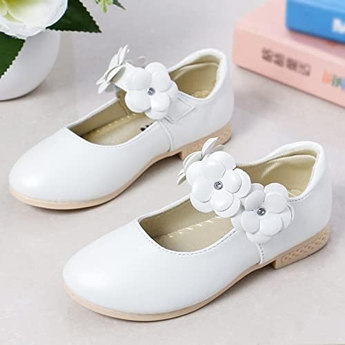 ילדי נעלי עור לבן נעלי בנות נסיכת נעליים אחת נעלי ביצועי תינוק נעלי ילד