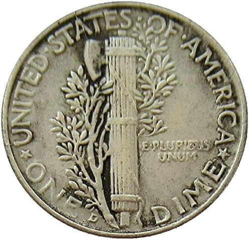 10 סנט ארהב 1918 מטבעות זיכרון מצופה כסף מכסף