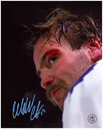 וונדל קלארק החתימה על עלים מייפל טורונטו לוחמים עקובים מדם 8x10 צילום - תמונות NHL עם חתימה