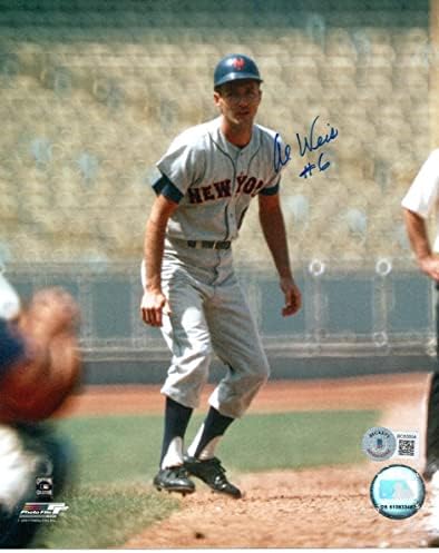 אל ווייס חתימה על ניו יורק מטס 8x10 צילום בקט מאומת - תמונות MLB עם חתימה