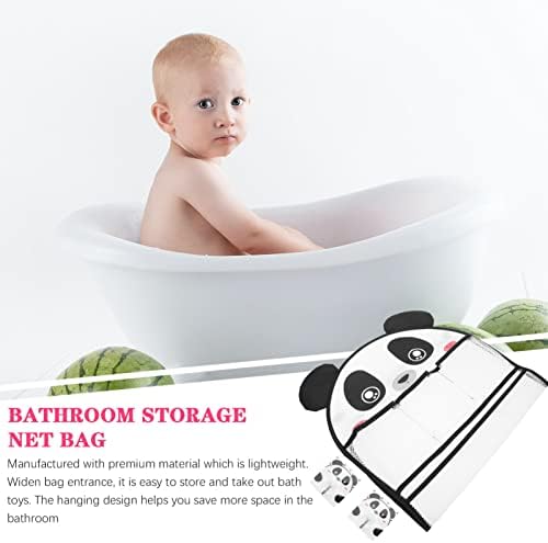 Toddmomy Baby Babtub Babtub Tub -Tub Wath Wargrizer שקית רשת מצוירת מחזיק אמבטיה תלייה עם ווים מקלחת רשת אמבטיה שקית רשת לאמבט אמבטיה