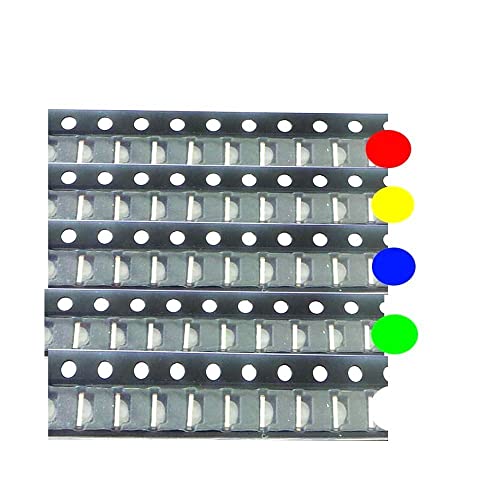 500 יחידות/מגרש 5 צבעים x 100 pcs 1204 1206 צדד LED SMD LED אריז