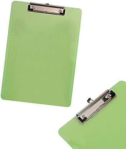 2 יחידות לוח מגוון לוחות כתיבה עם קליפ פרופיל נמוך קליפ פשוט לוחות לוח קליפים ירוק ירוק,