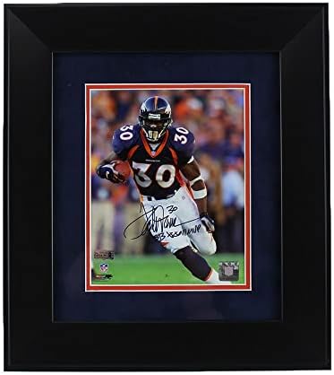 טרל דייוויס חתמה על דנבר ברונקוס ממוסגר 8 × 10 NFL תמונה עם כתובת SB XXXII MVP - תמונות NFL עם חתימה