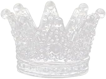 Wakauto Glass Crown Attray Mini Crown Holder Holder זכוכית מארגן מארגן קופסא נייד מיני ציפורניים אבקת נוזל אבקת DAPPEN