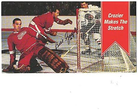 ביל גאדסבי חתם על כרטיס הוקי הכנפיים האדומות של דטרויט קרוזייר הופך את המתיחה - תמונות NHL עם חתימה