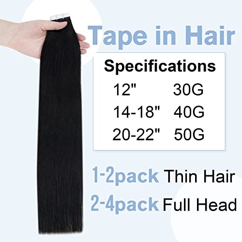 קלנוער חבילה אחת חלקה ברז בתוספות שיער אמיתי שיער טבעי 1 וחבילה אחת קליפ בתוספות שיער טבעי 1 שחור 20 + 16 אינץ