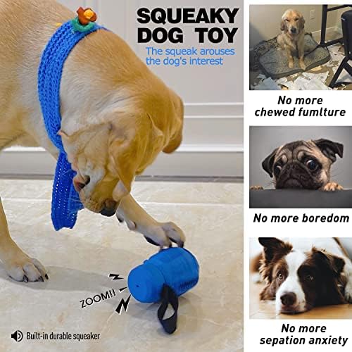 צעצועי פאזל לכלבים לחיכות אגרסיביות בינוניות גדולות צעצועים לכלבים אינטראקטיביים מטפלים בפיזור צעצועים לכלבים בלתי ניתנים להריסה עמידה