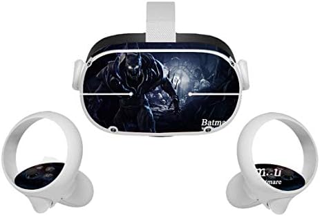 מדבקות סרטים של אביר כהה עור ל- Oculus Quest 2, אוזניות VR ובקרות מדבקות מדבקות מגן על אביזרי מדבקות