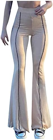 סאמרס וינטג 'מכנסי רגל ישר נשים מוצקות ארוכות כיס מכנסיים נושמים