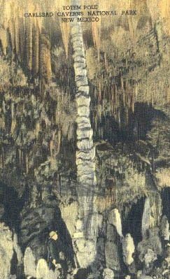 הפארק הלאומי Carlsbad Caverns, גלויה של ניו מקסיקו