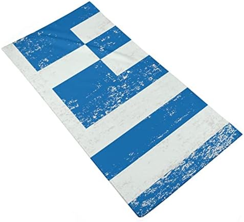 דגל יוון דגל מגבות מגבות פרימיום מגבות כביסה מטלית לשטוף למלון ספא וחדר אמבטיה