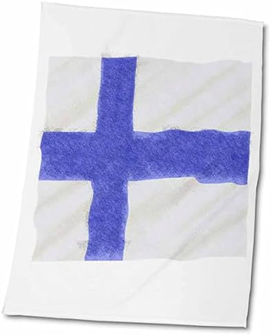 3 דרוז פלורן גראנג ' - תמונה של דגל פינלנד בסגנון גראנג' - מגבות