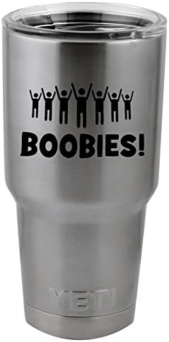 היורה עבור Boobies מדבקות מדבקות ויניל מצחיקות עבור יטי ספל כוס תרמוס פינט זכוכית
