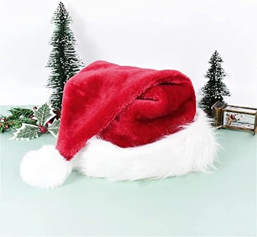 חג המולד כובע קטיפה לעבות מבוגרים כובע החג שמח סנטה קלאוס כובע פסטיבל ספקי צד-1