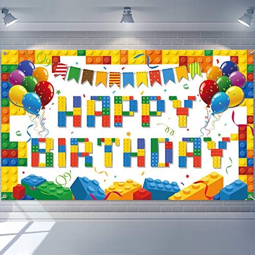 צבעוני אבני בניין יום הולדת רקע בלוקים צילום יום הולדת רקע ילדי של מסיבת יום הולדת קישוטי אבני בניין נושא ספקי צד למסיבה קישוטי תמונות