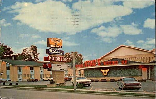 Midway Motor Lodge Kenosha, Wisconsin Wi גלויה מקורית