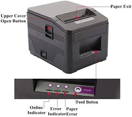 מדפסת קבלת מטבח MJWDP 160 ממ/ש 'מהירות גבוהה 80 ממ עבור קופאית סופרמרקט קטנה להנפיק מכונה UBS+יציאת רשת
