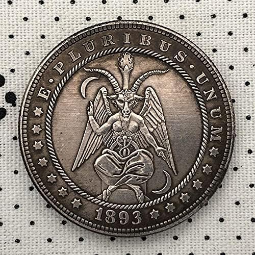 מטבעות עתיקות 38 ממ ארהב מטבעות מורגן וונדר 1893 המלאכה 156 אוסף COLONTE