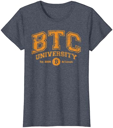 אוניברסיטת BTC לירח, חולצת טריקו של מכללת ביטקוין מצחיקה